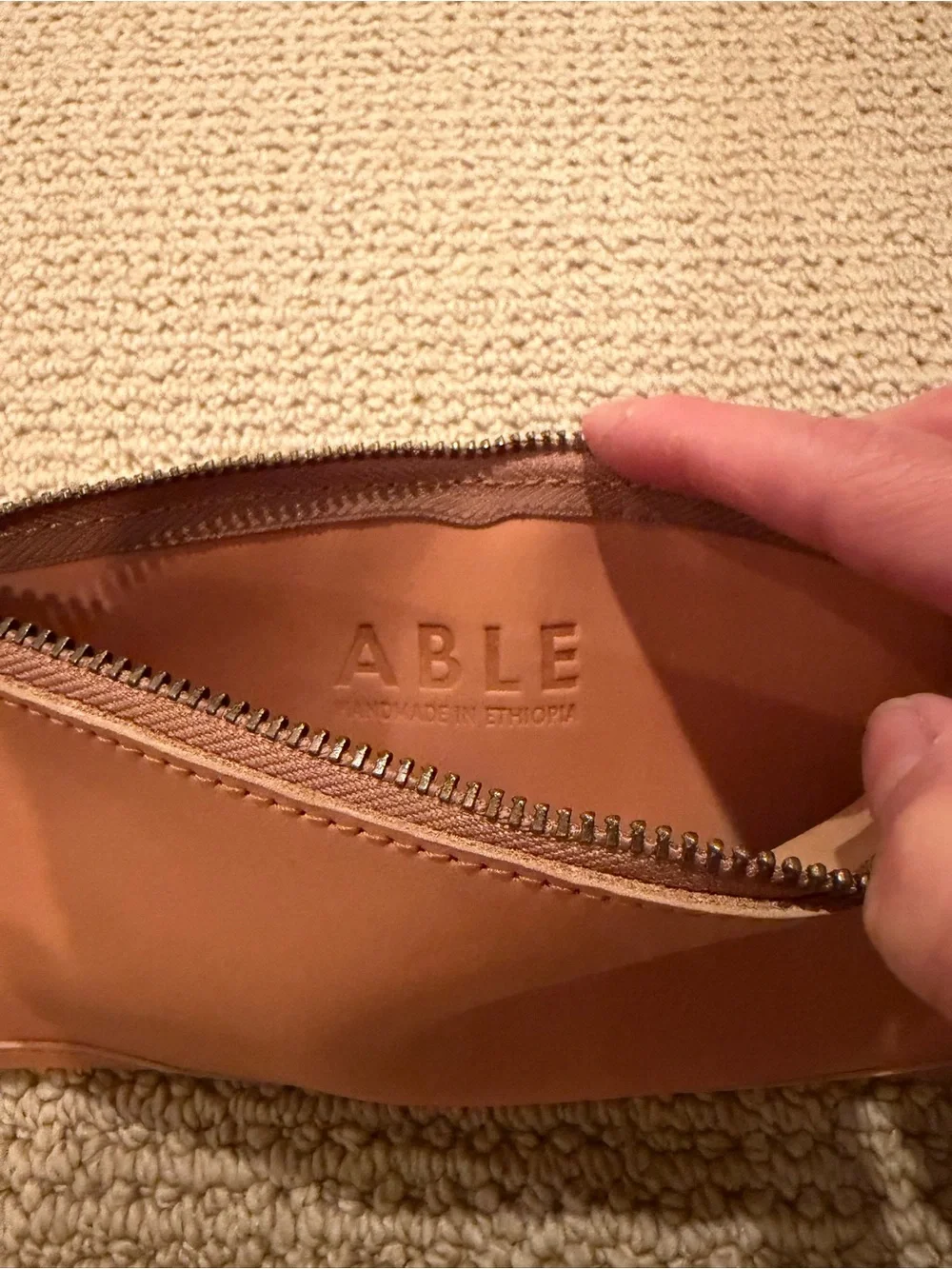 ABLE handmade leather wallet pouch